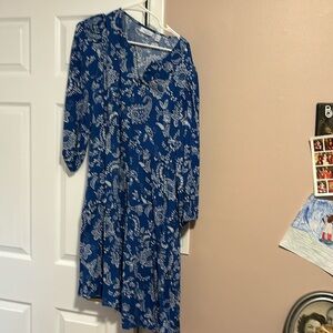 NWOT Susan graver passport tiered dress sz large